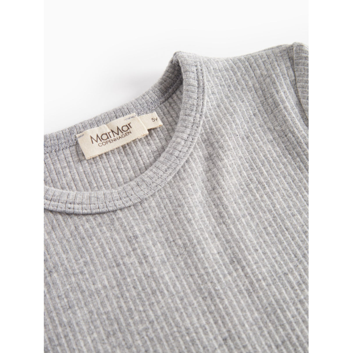 MarMar Modal Melange Light Grey Melange Plain Bluse
