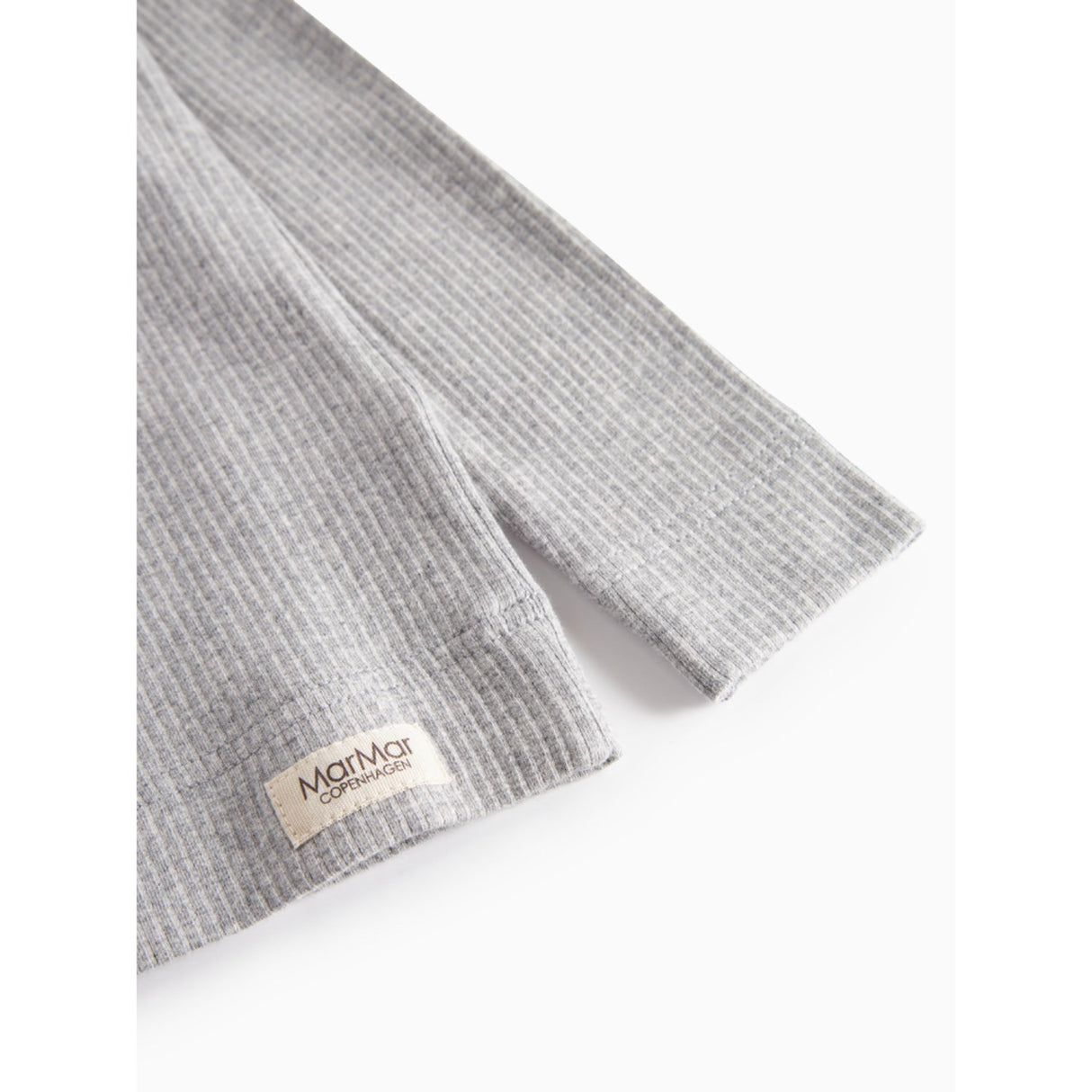MarMar Modal Melange Light Grey Melange Plain Bluse