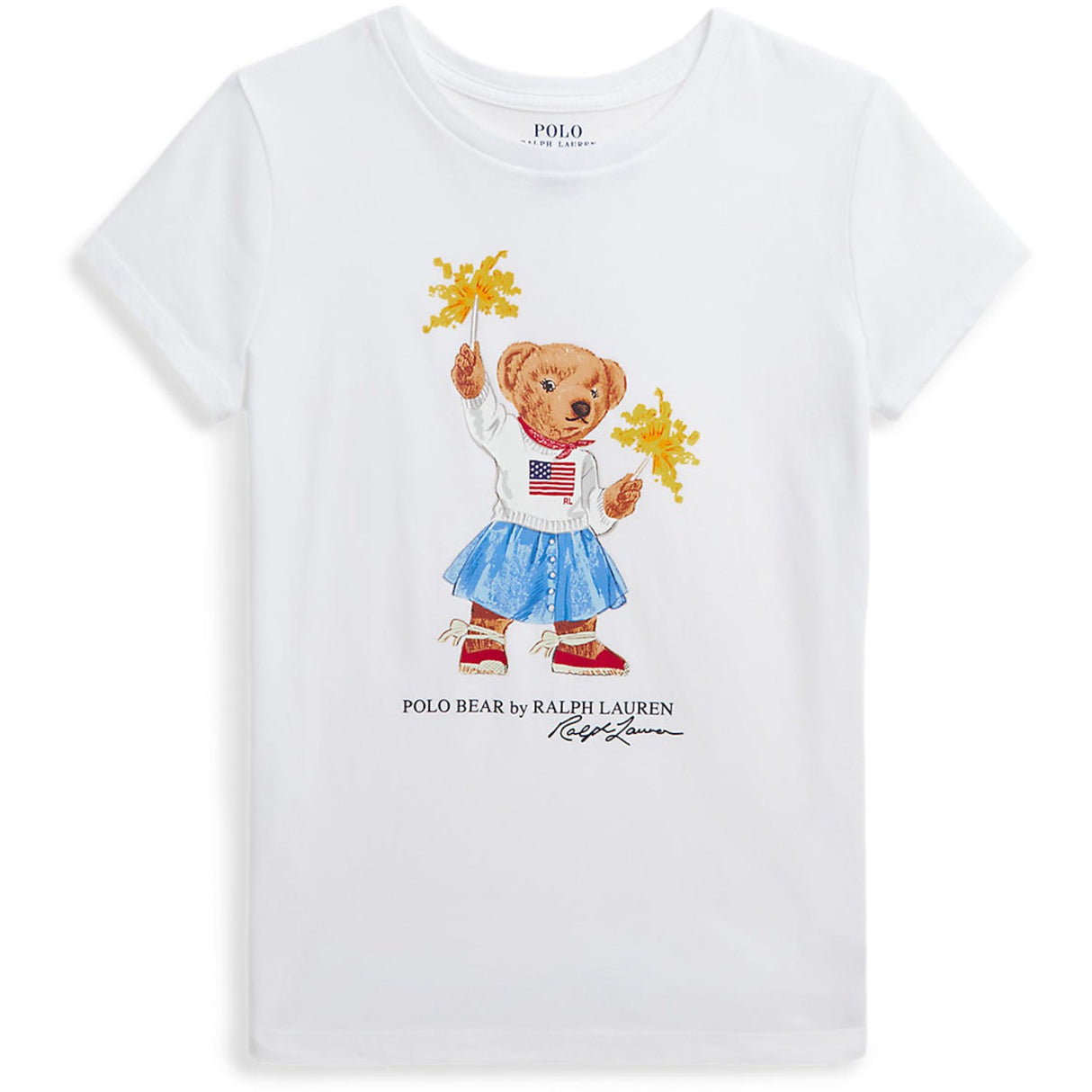Polo Ralph Lauren White Sparkle Bjørn T-Shirt