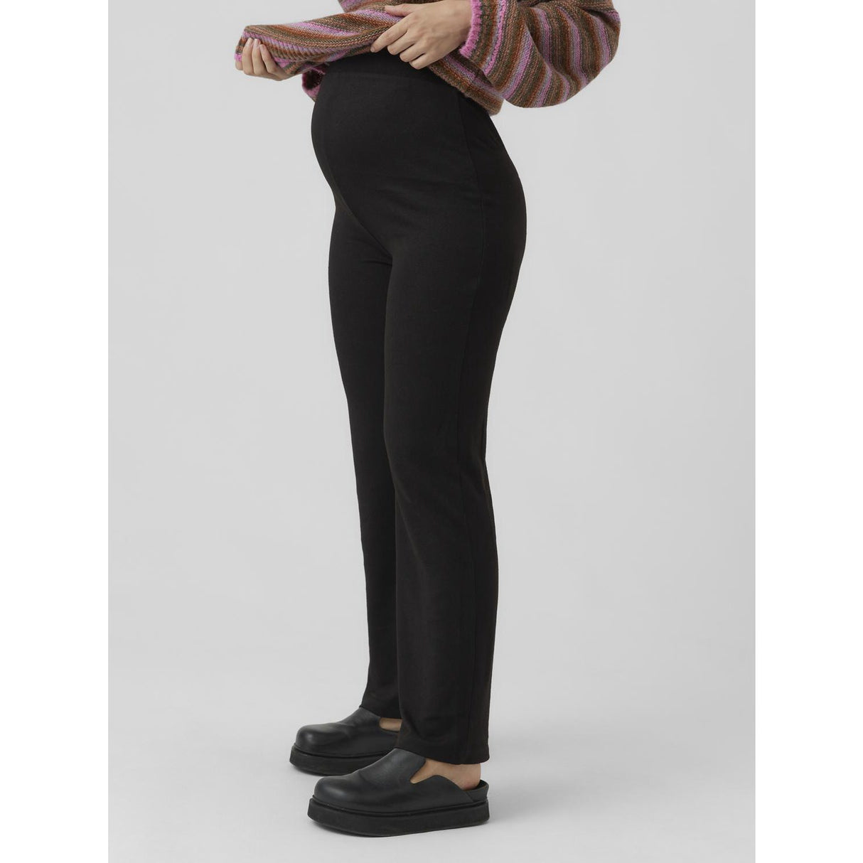 Vero Moda Maternity Black Vmmella Wide Flared Bukser Jrs Noos
