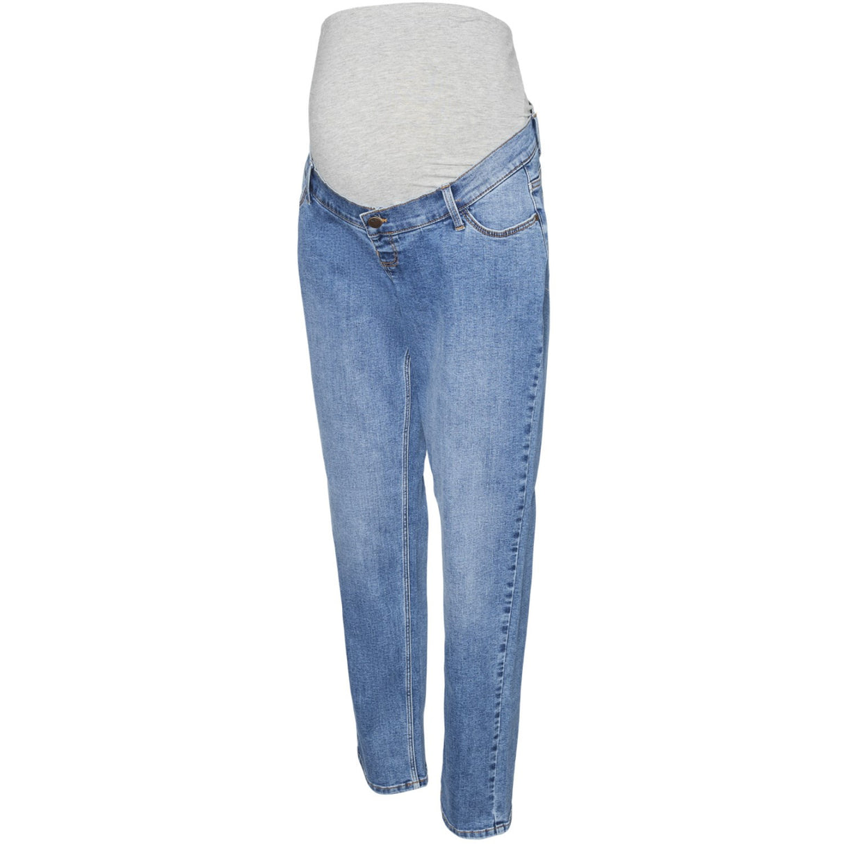 Mama;licious Medium Blue Denim Mlalberte Al Mb Jeans Noos