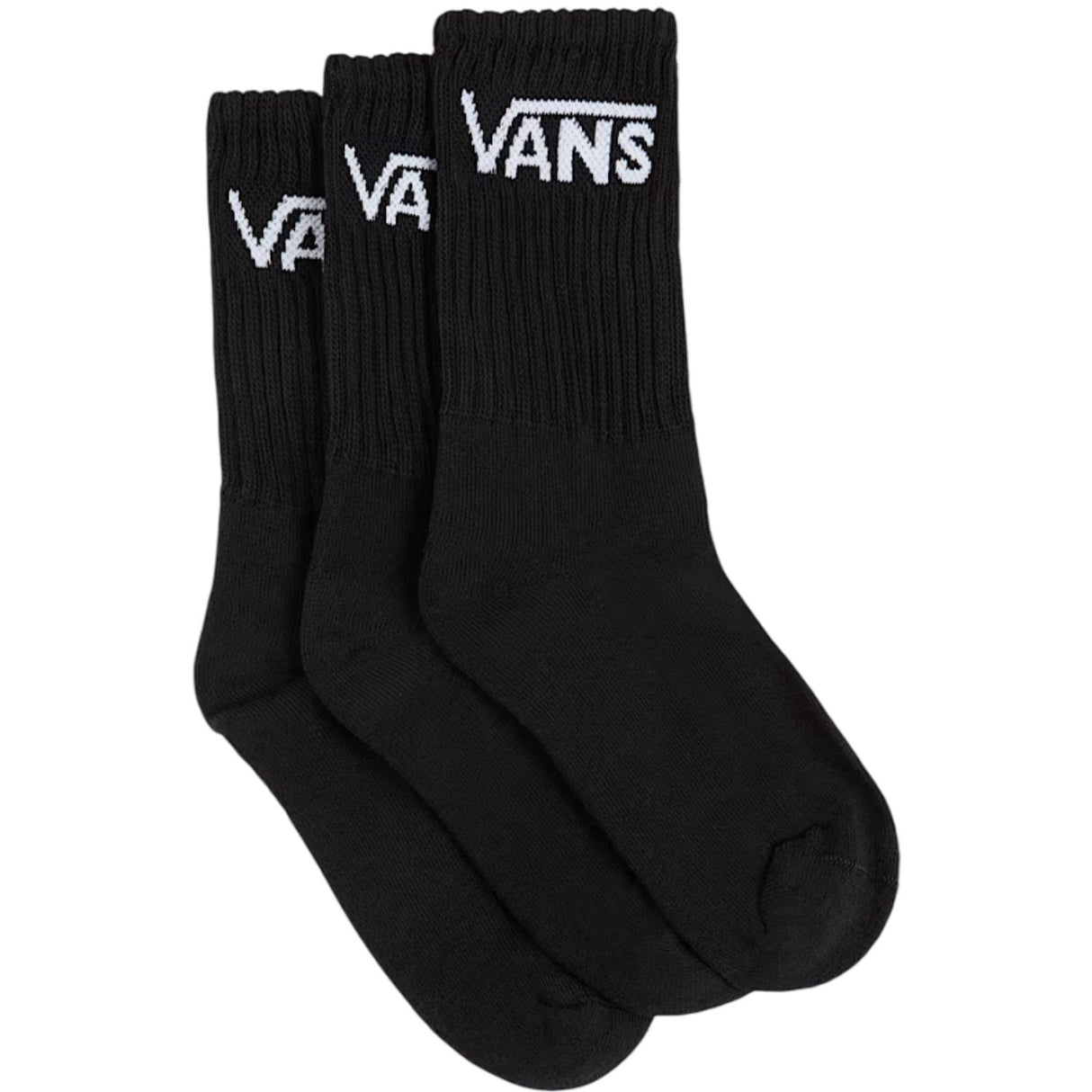 VANS Black Classic Crew Strømper 3-Pak