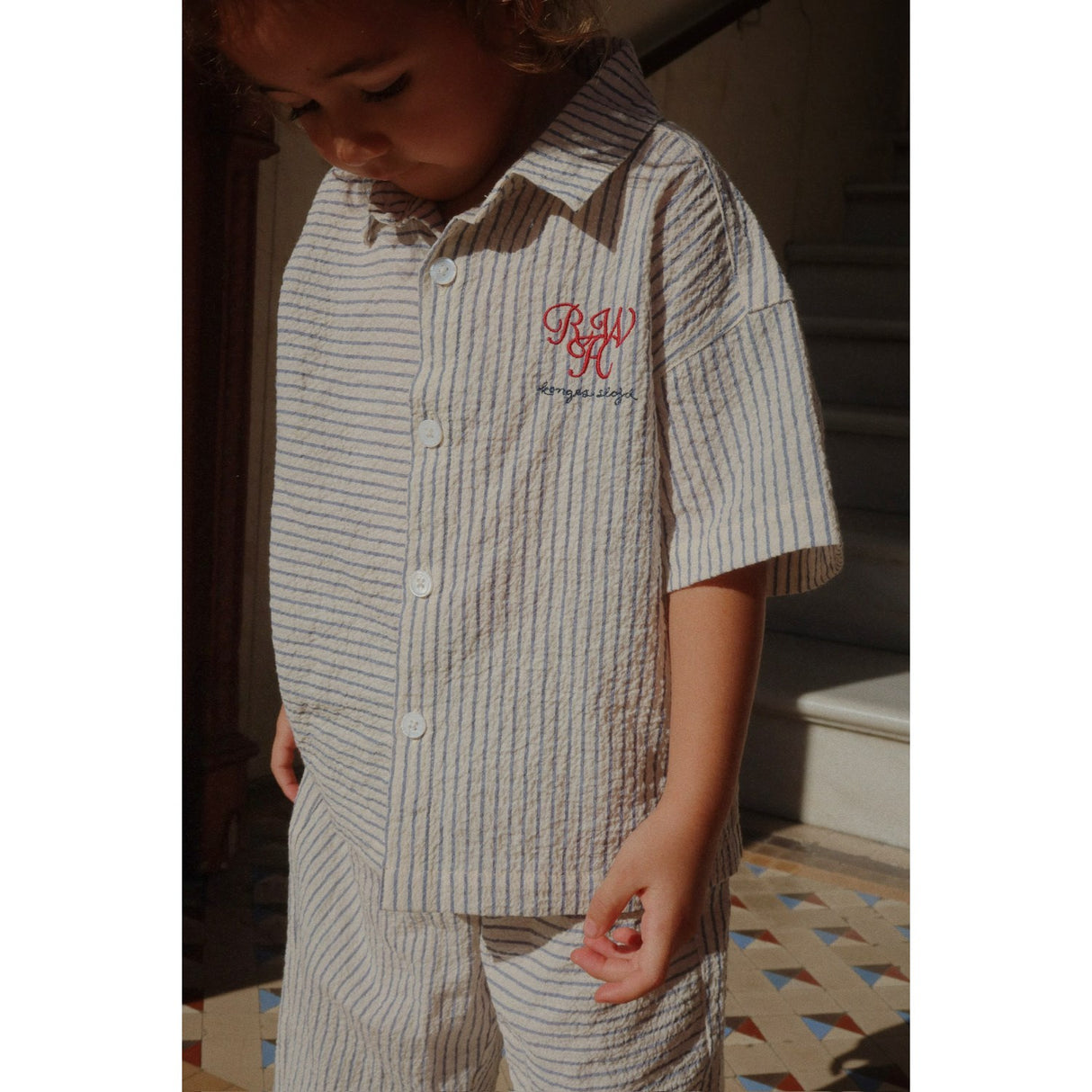 Konges Sløjd Stripe Bluie RHW X KS Duo Skjorte GOTS