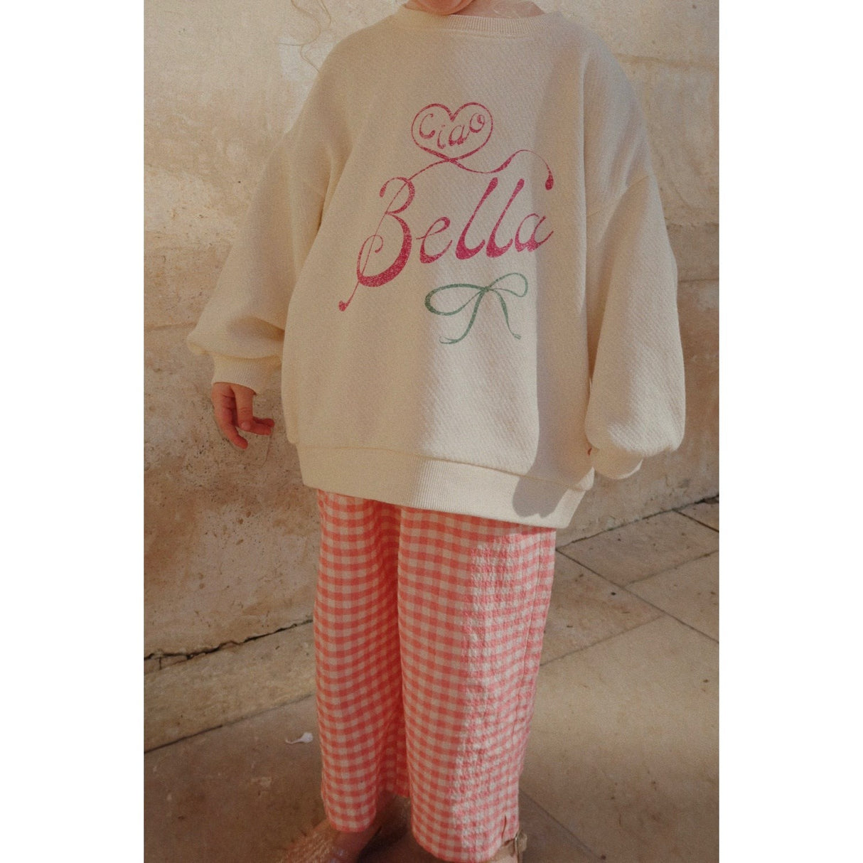 Konges Sløjd Peach Blossom Check RHW X KS Bella Bukser GOTS