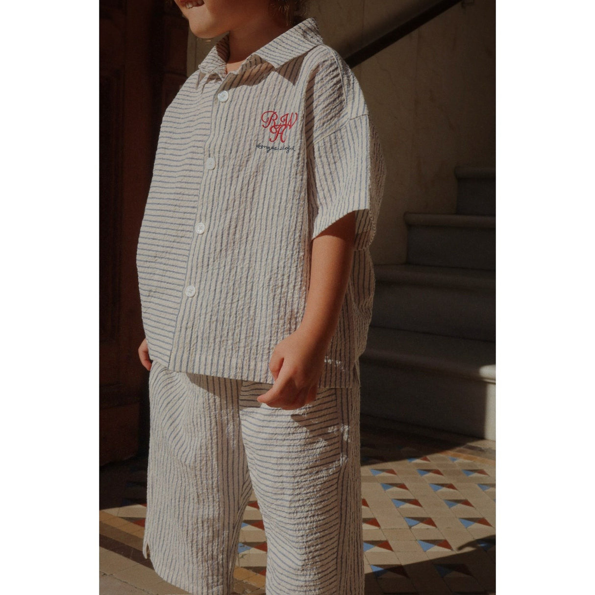 Konges Sløjd Stripe Bluie RHW X KS Duo Skjorte GOTS
