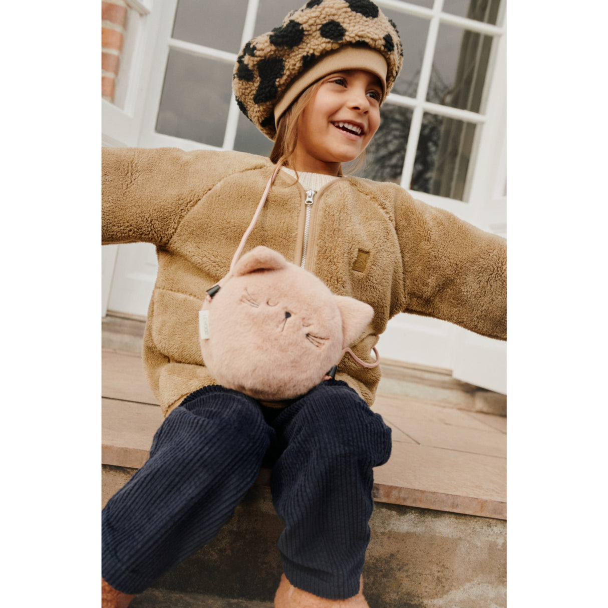 LIEWOOD Mega Leo / Oat Mix Poplar Pile Beret Hue