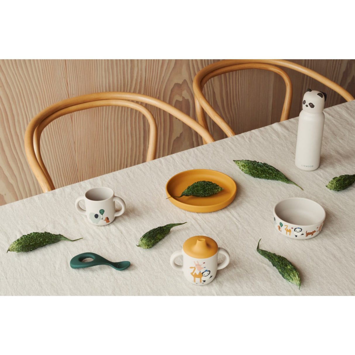 LIEWOOD Around The World / Sandy Vivi Printed Tableware Sæt