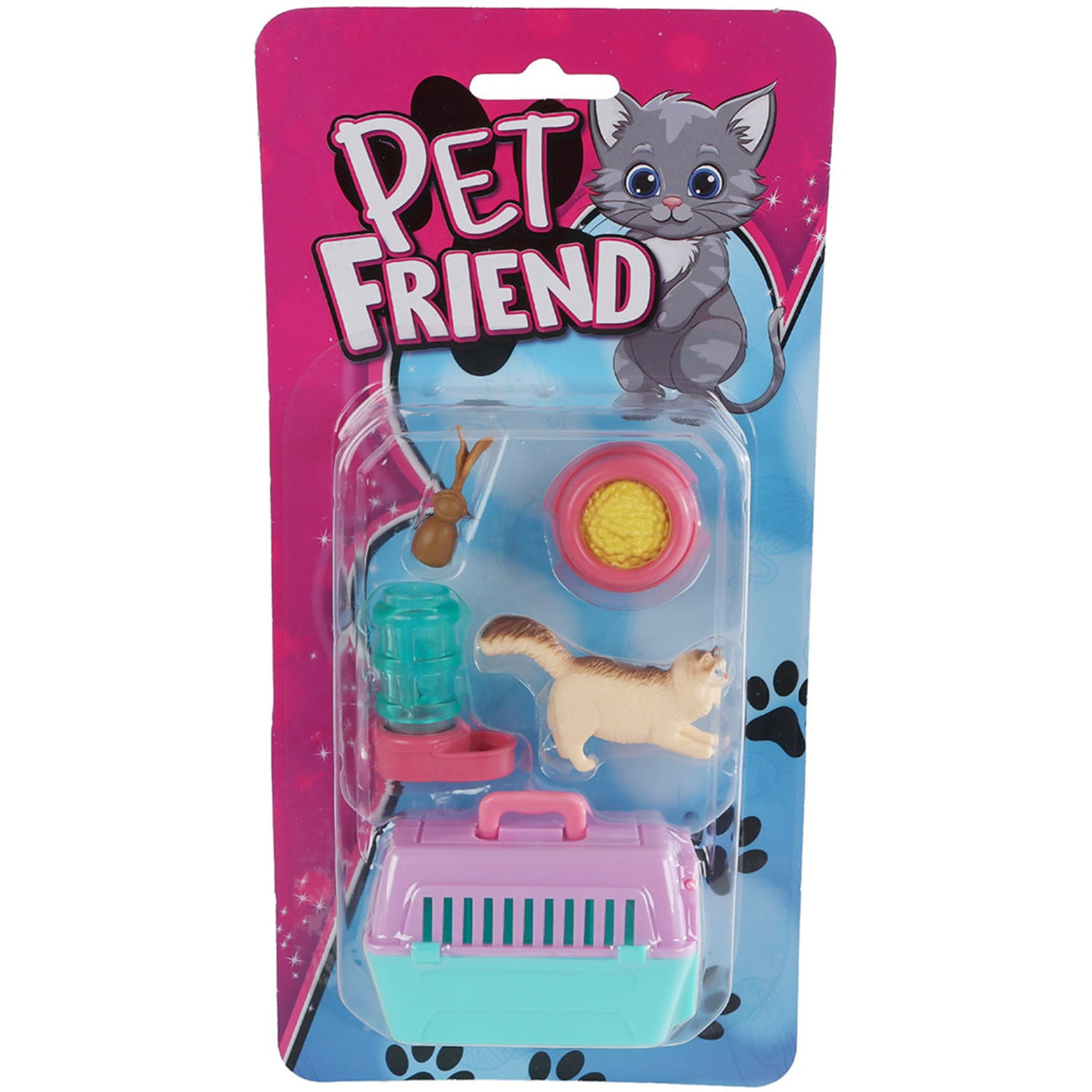 Pocket Money Kat Og Transportkasse Med Tilbehør Assorted