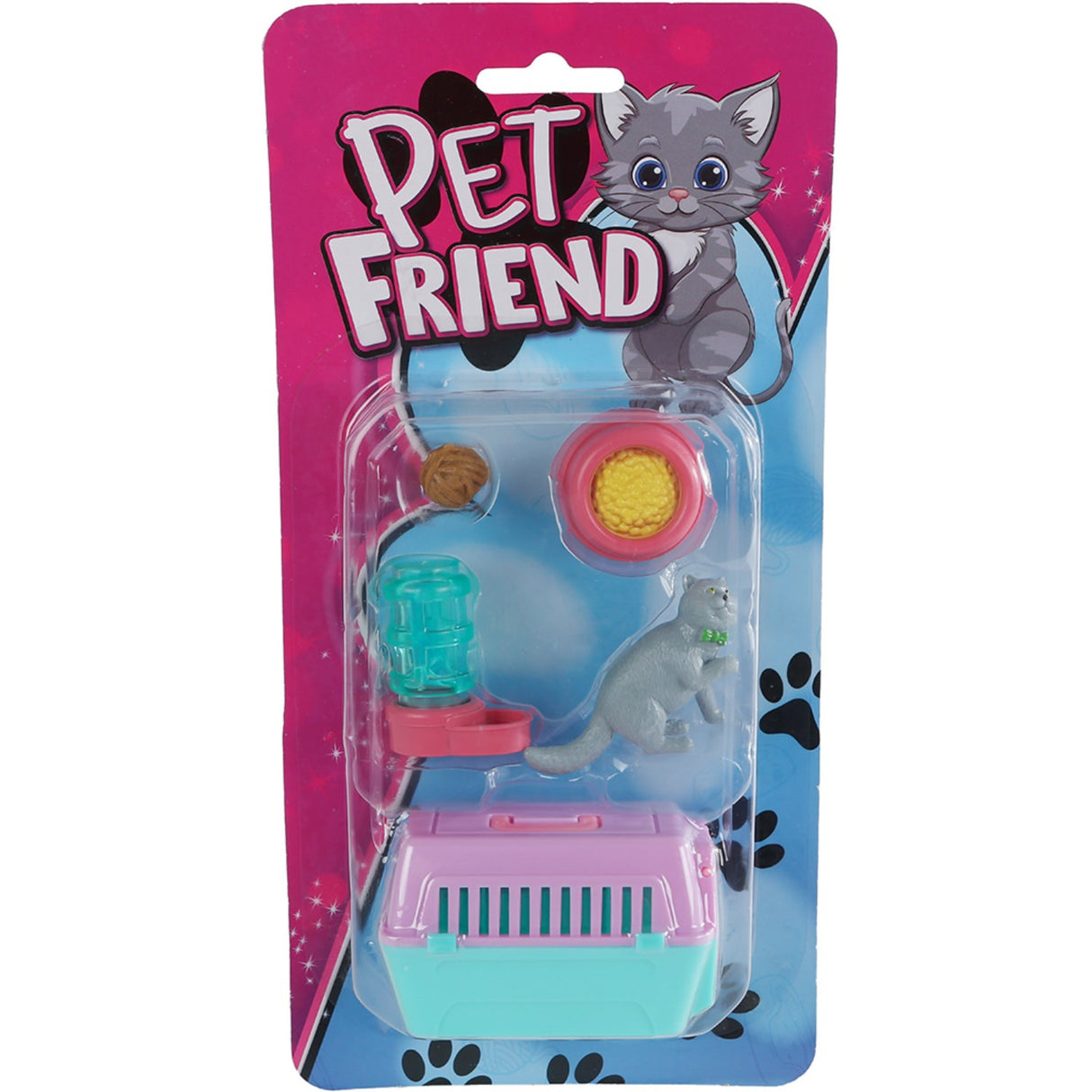 Pocket Money Kat Og Transportkasse Med Tilbehør Assorted