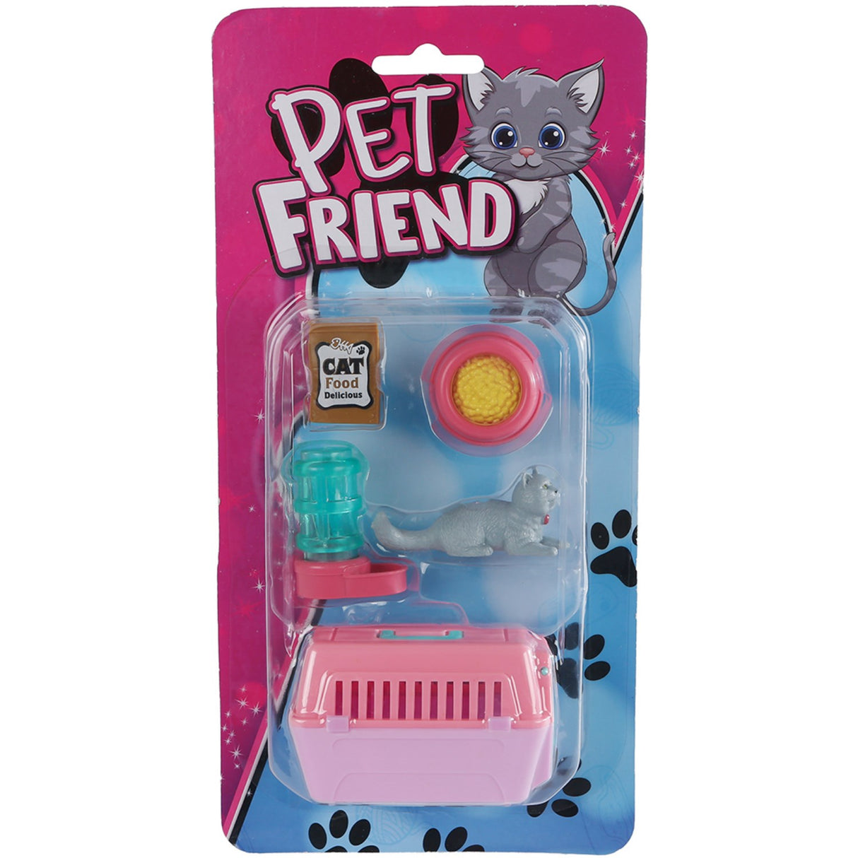 Pocket Money Kat Og Transportkasse Med Tilbehør Assorted