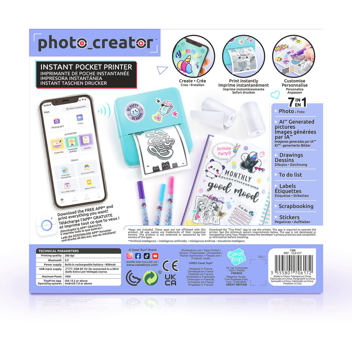 Studio Creator Photo Creator Instant Lommeprinter