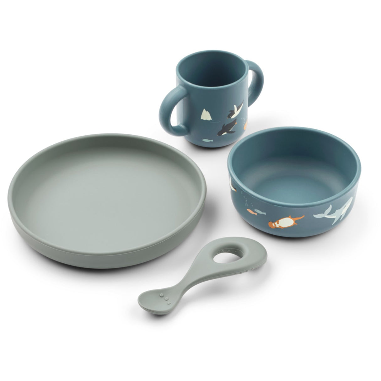 LIEWOOD Arctic Sea / Ocean View Vivi Printed Tableware Sæt