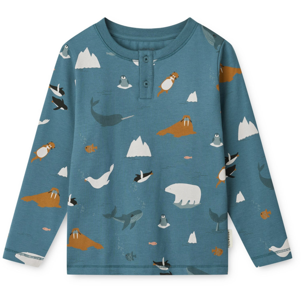 LIEWOOD Arctic Sea / Ocean View Wilhelm Printed Pyjamas Sæt