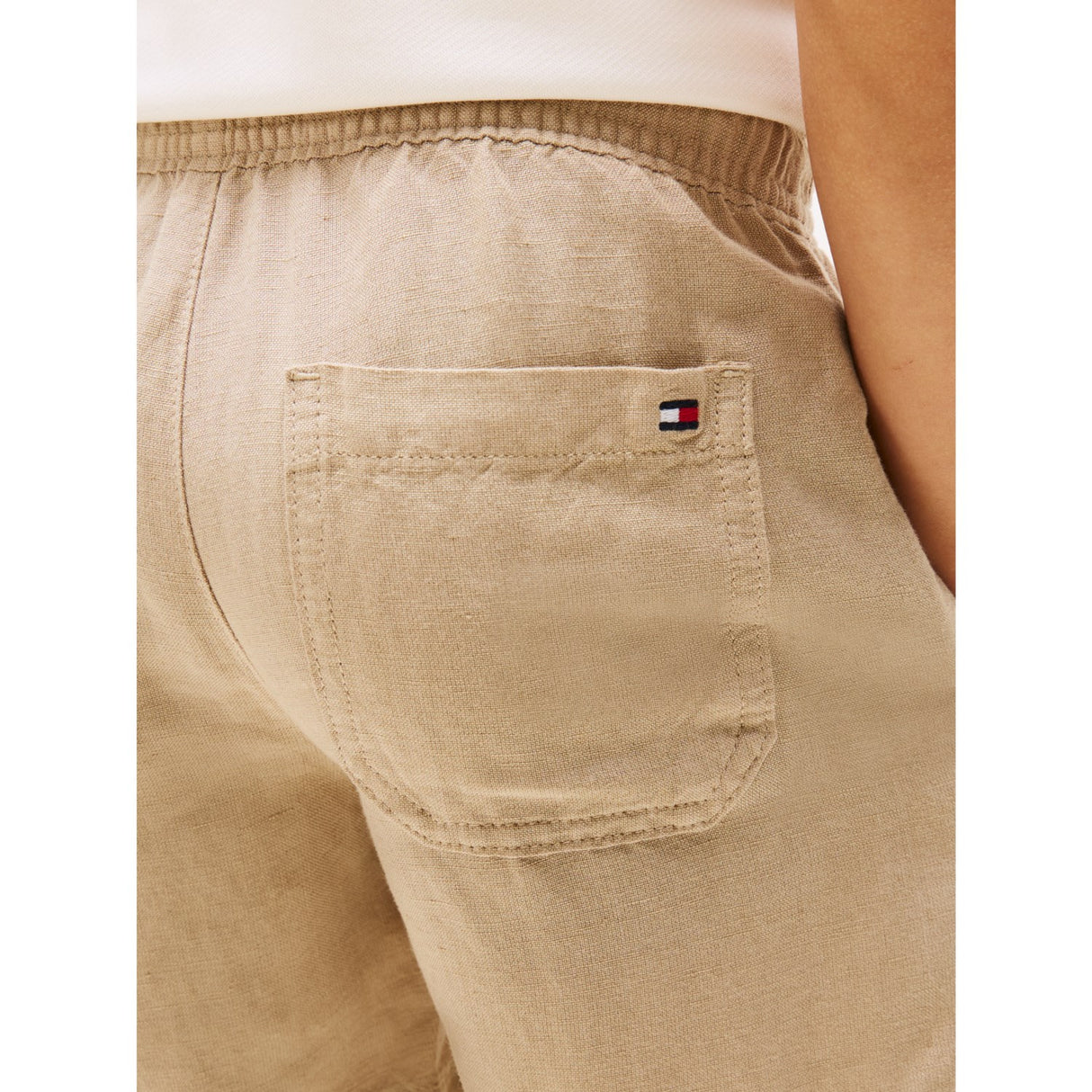 Tommy Hilfiger Sandalwood Hør Viscose Shorts