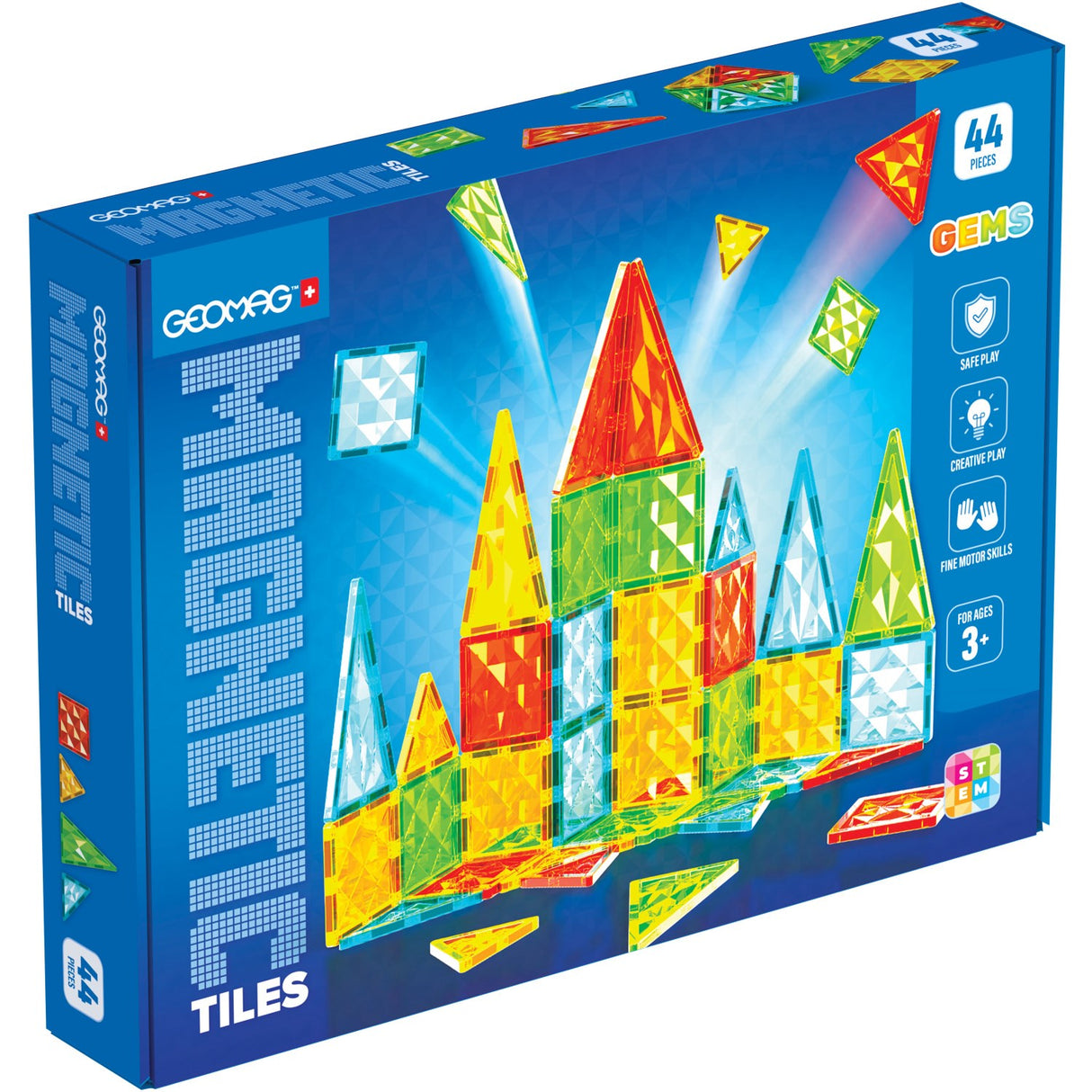 Geomag Magnetic Tiles Gems 44 Pcs