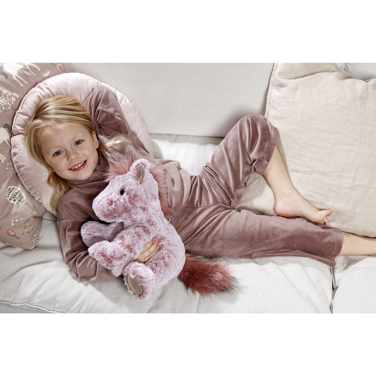 Teddykompaniet Pink Teddy Unicorns - Enhjørning Engla