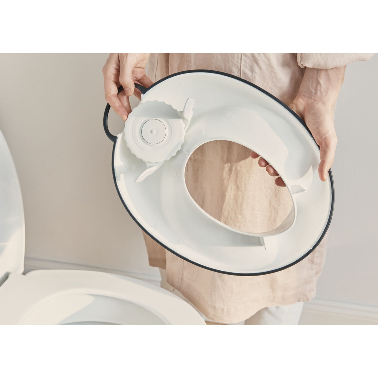 BabyBjörn White/Black Toiletsæde