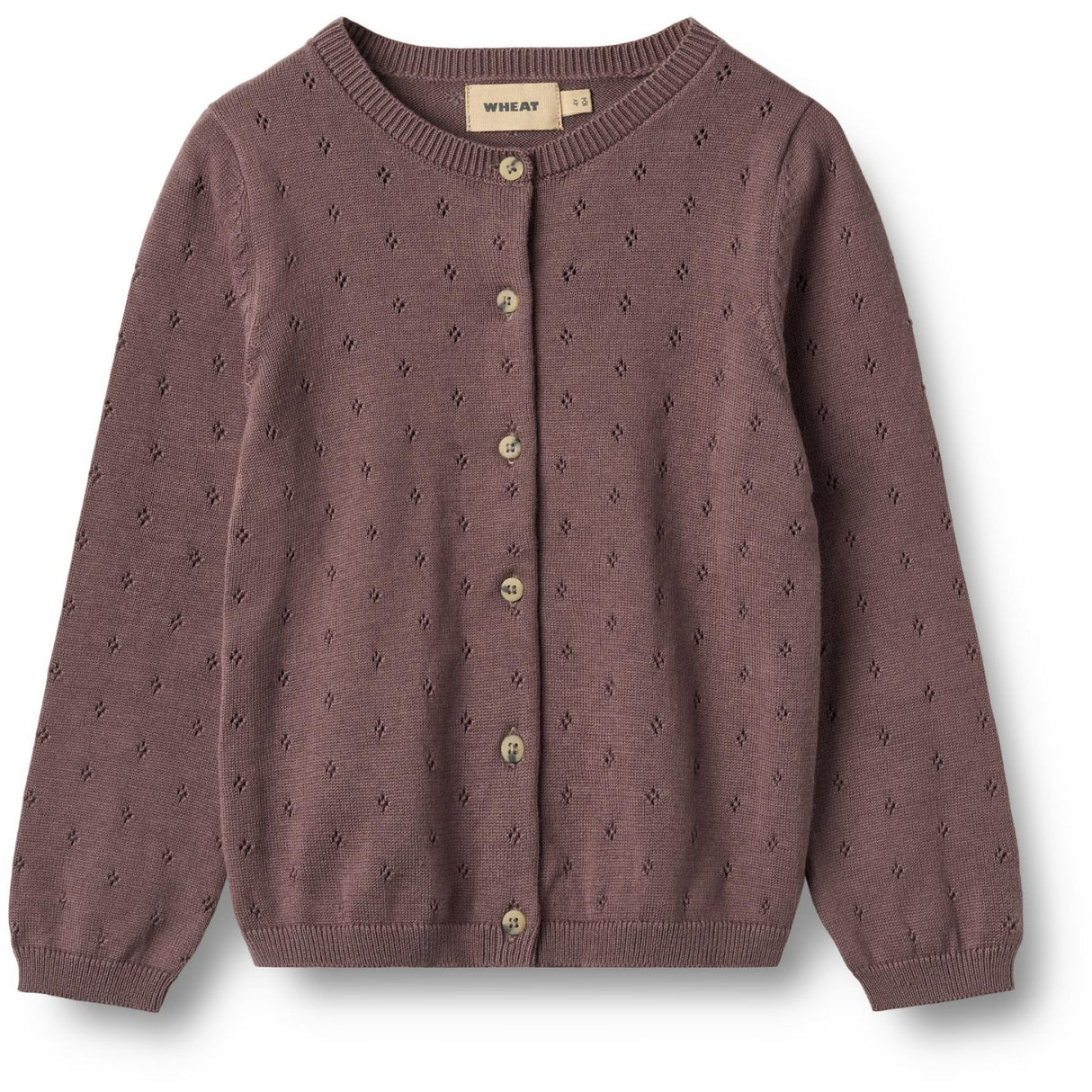 Wheat Plum Strik Cardigan Maia