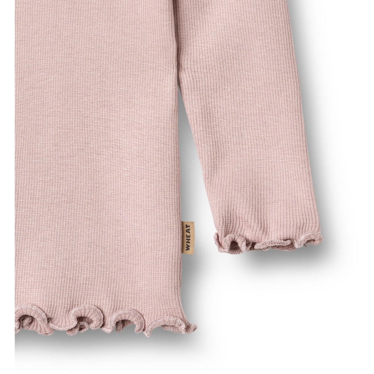 Wheat Soft Lilac Rib Bluse Reese