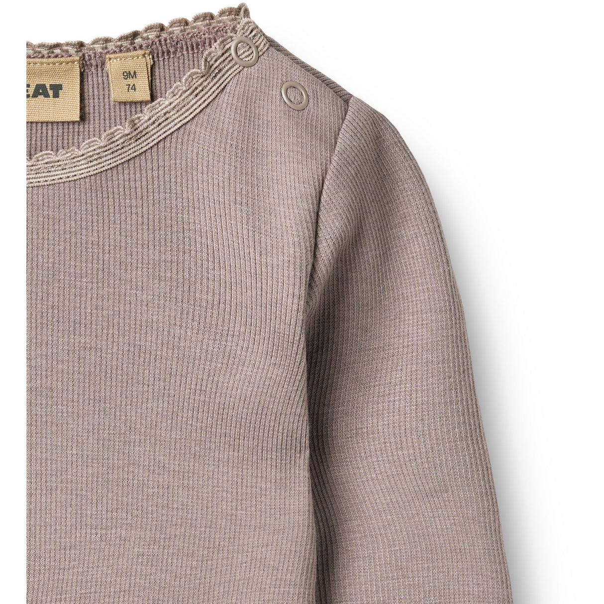 Wheat Dusty Purple Rib Bluse Reese