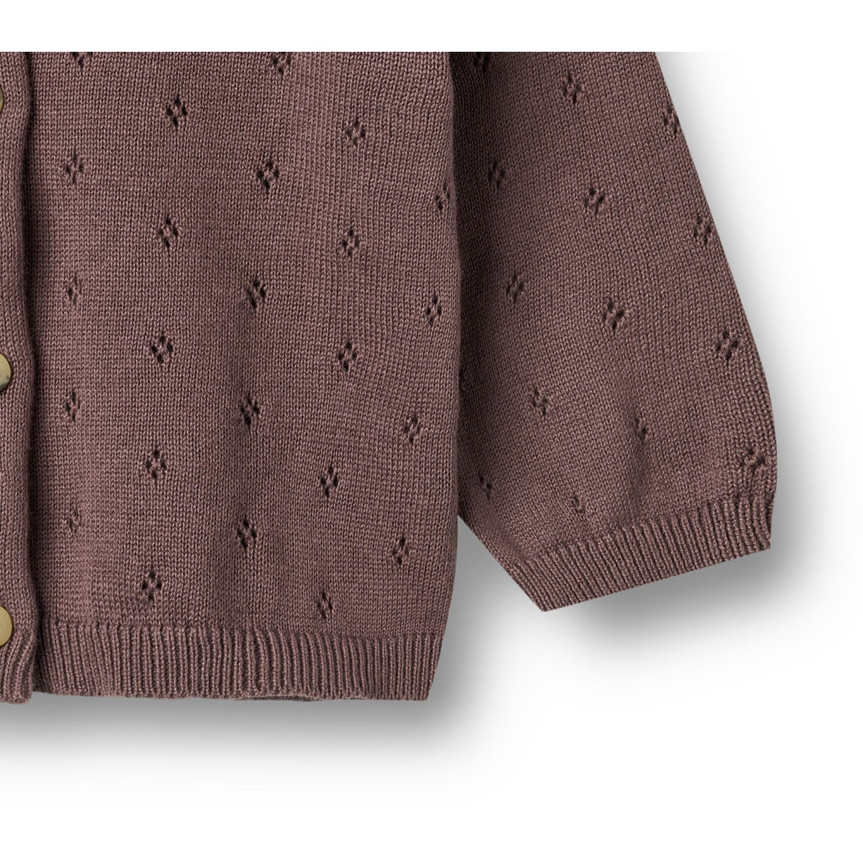 Wheat Plum Strik Cardigan Maia