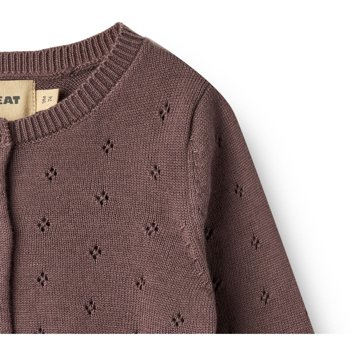 Wheat Plum Strik Cardigan Maia