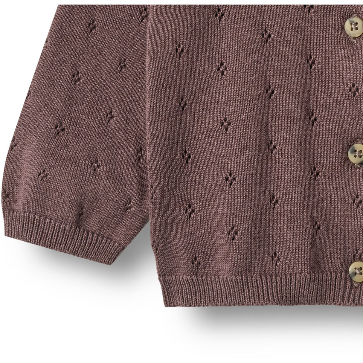 Wheat Plum Strik Cardigan Maia