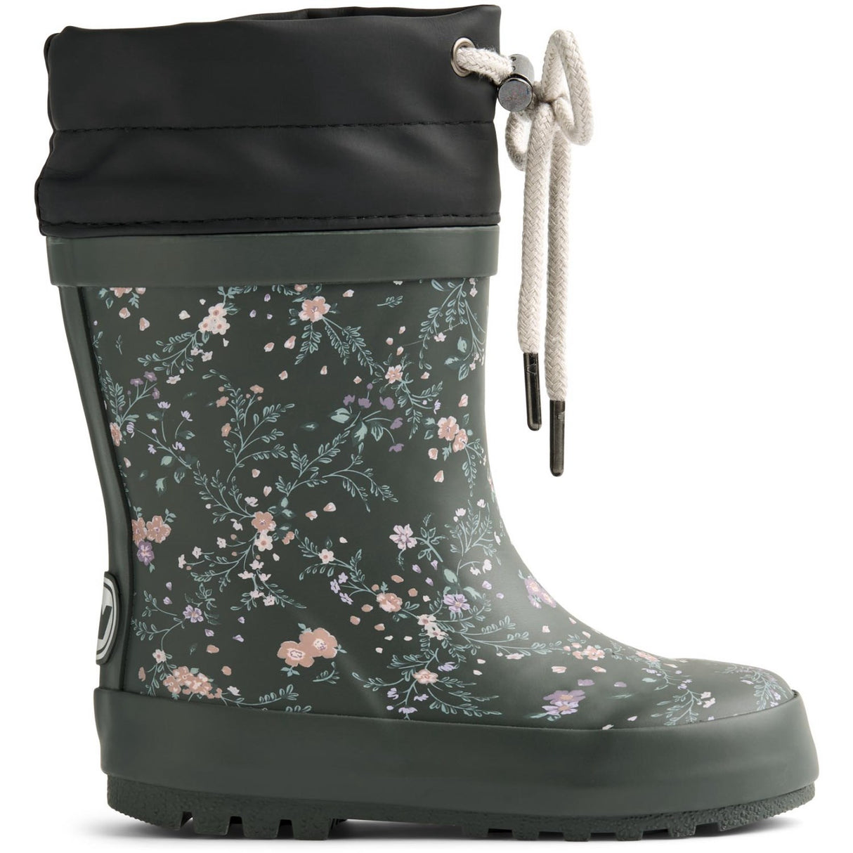 Wheat Forest Lake Checked Flowers Gummistøvler Thermo Print