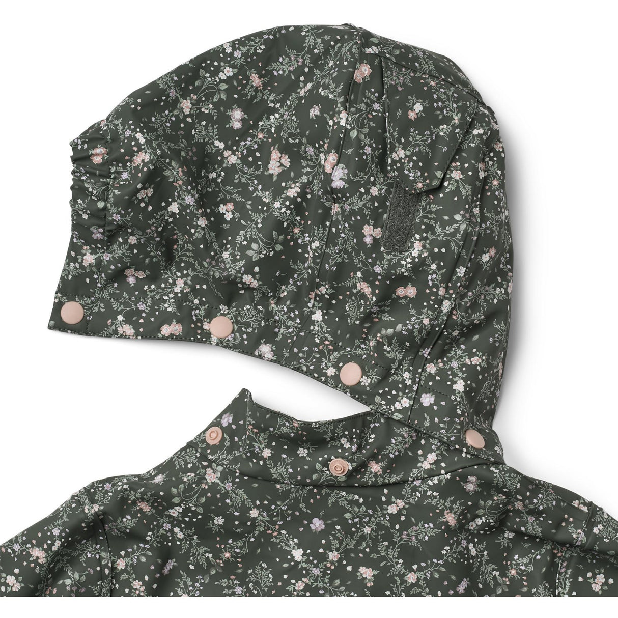 Wheat Forest Lake Checked Flowers Regntøj Ollo Jakke