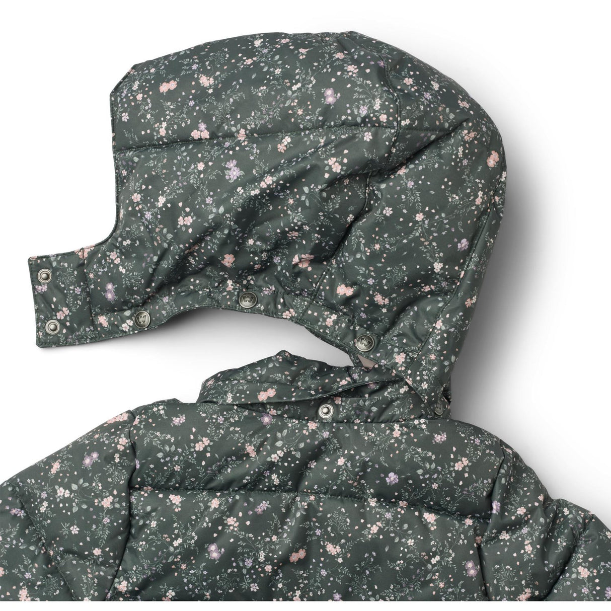 Wheat Forest Lake Checked Flowers Puffer Frakke Yrsa