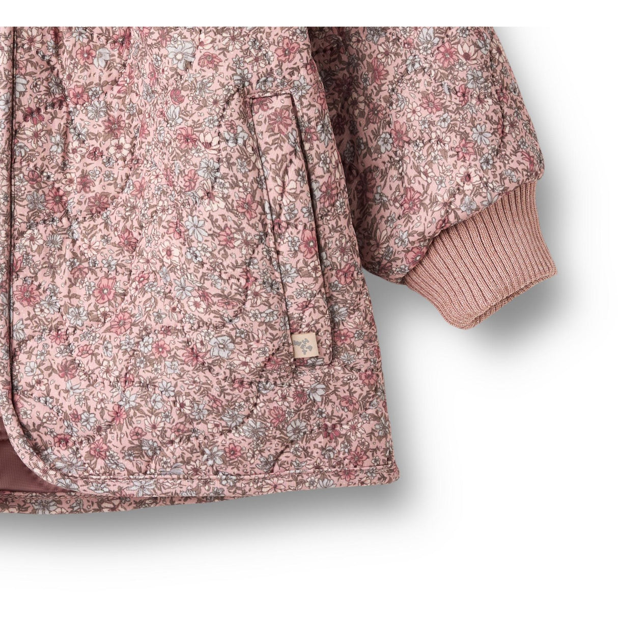 Wheat Soft Lavender Flowers Thermo Jakke Thilde