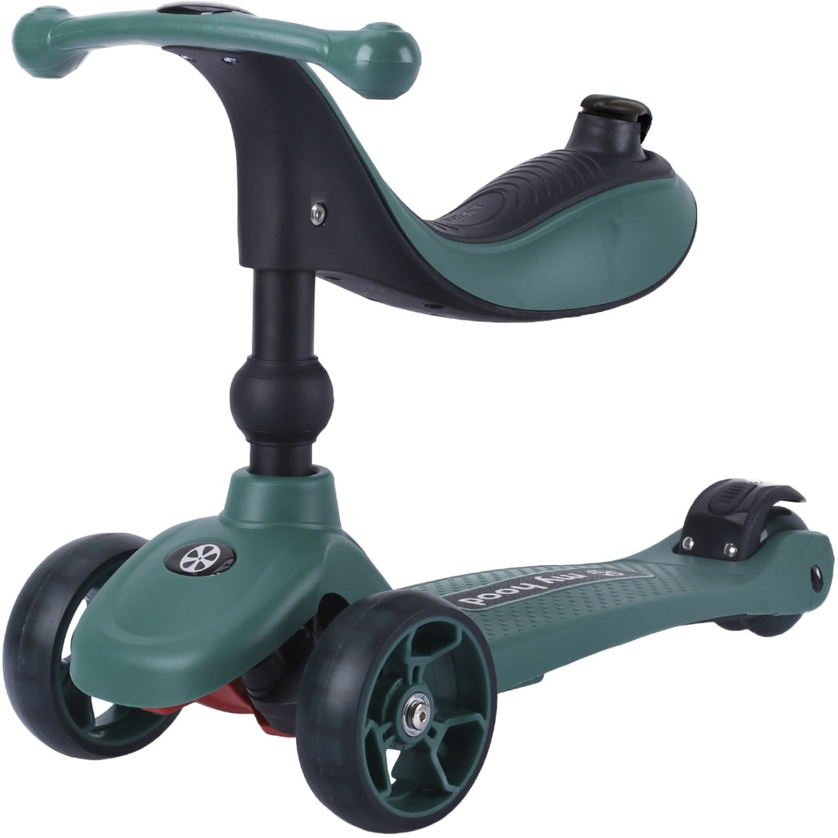My Hood Dark Green Kick'N'Ride Løbehjul