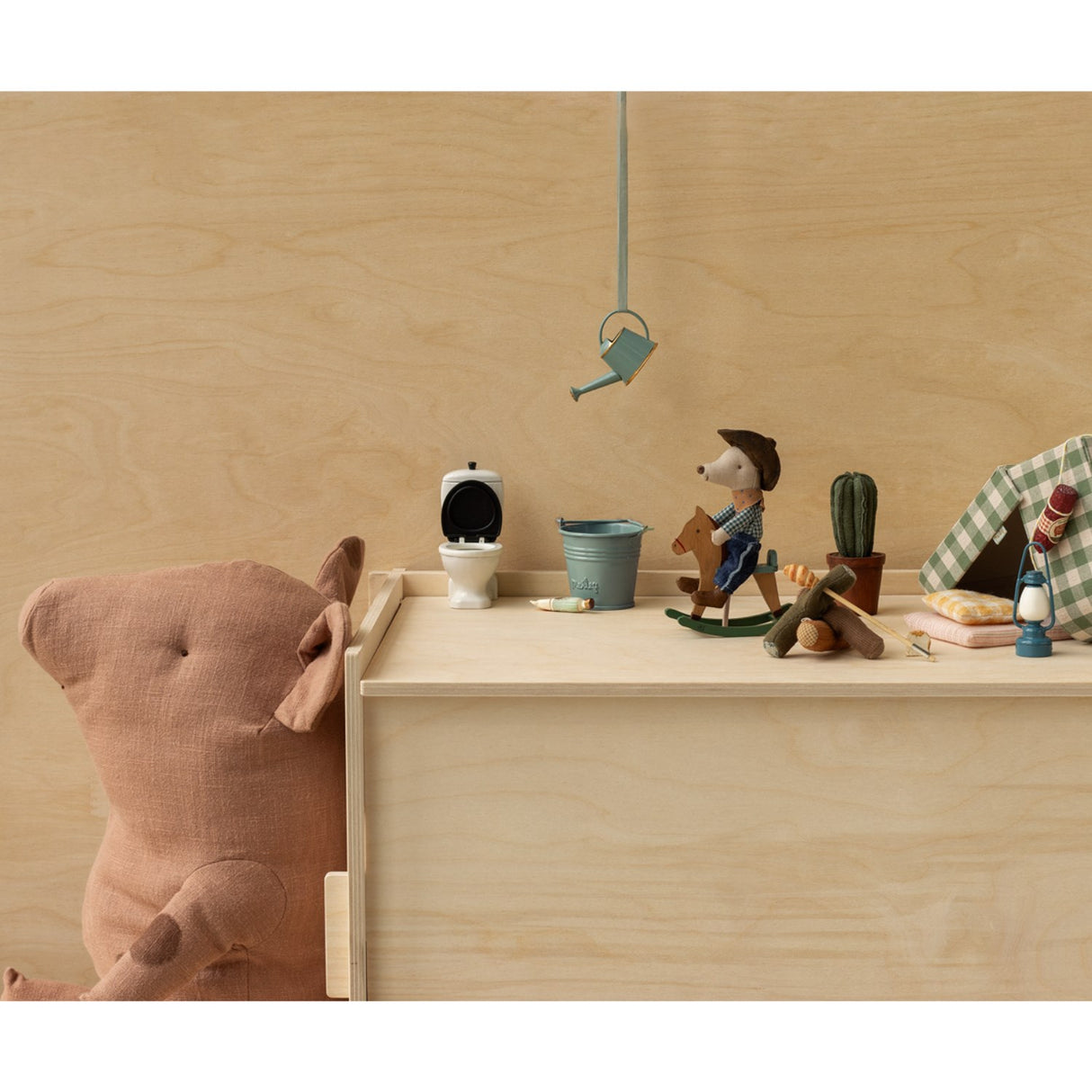 Maileg Cowboy Mus med Gyngehest, Little Brother