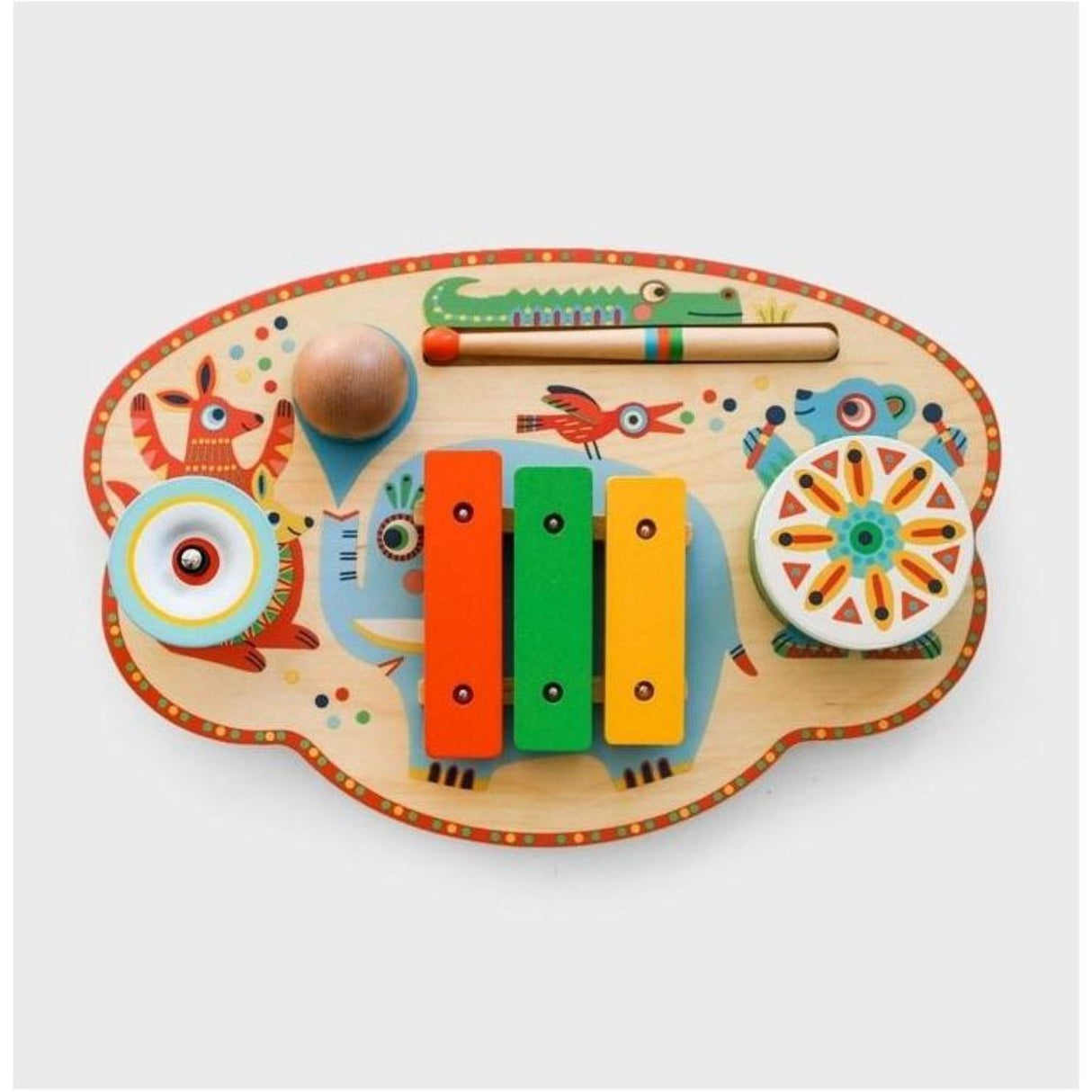 Djeco Musikalsk Karneval, Bræt Med Musikinstrumenter