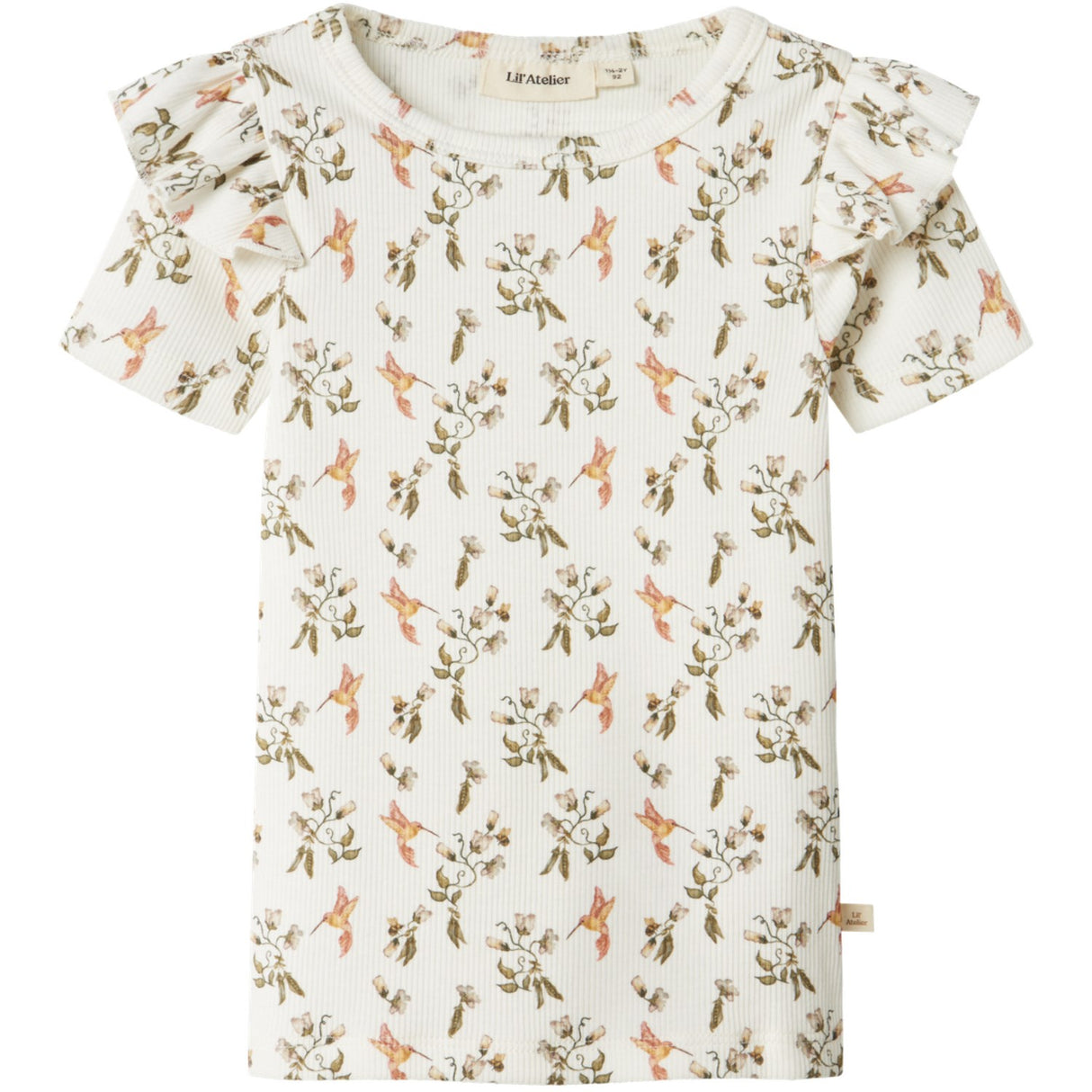 Lil'Atelier Coconut Milk Humming Bird Nmflavo Evo Ss Slim Top Lil