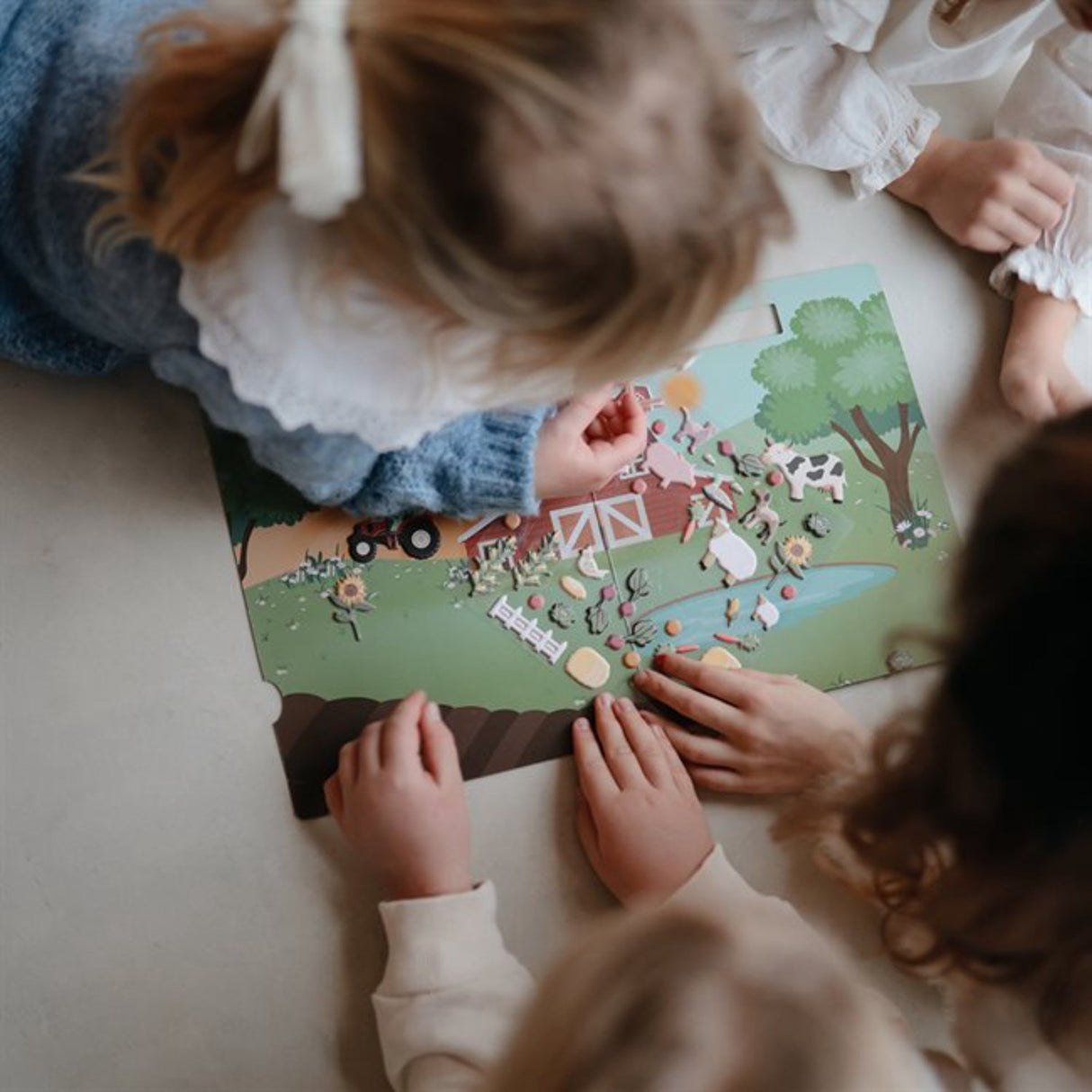 Mushie Farm Reusable Klistermærke Sæt