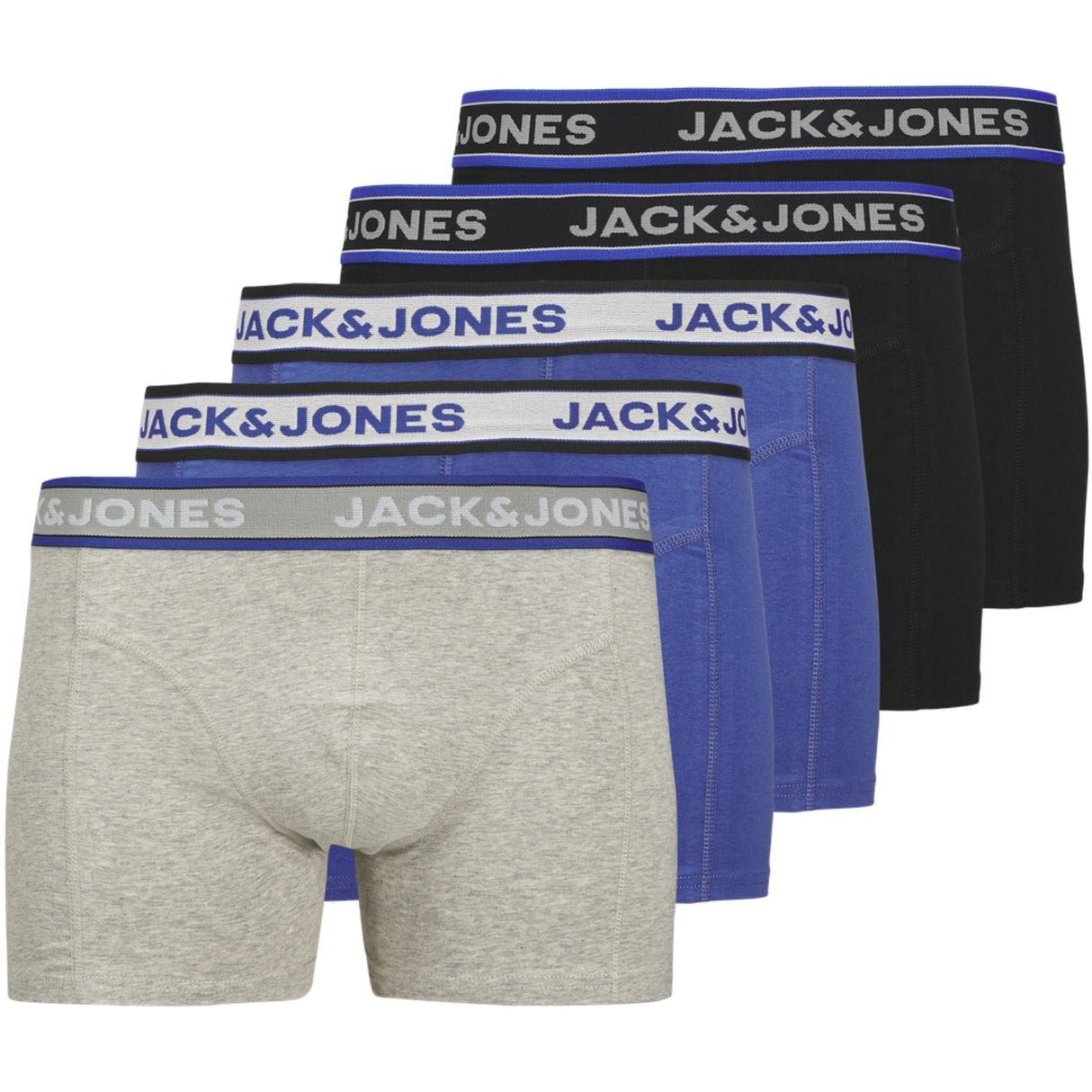 Jack & Jones Junior Black Jacchristian Solid Trunks 5 Pak Jnr
