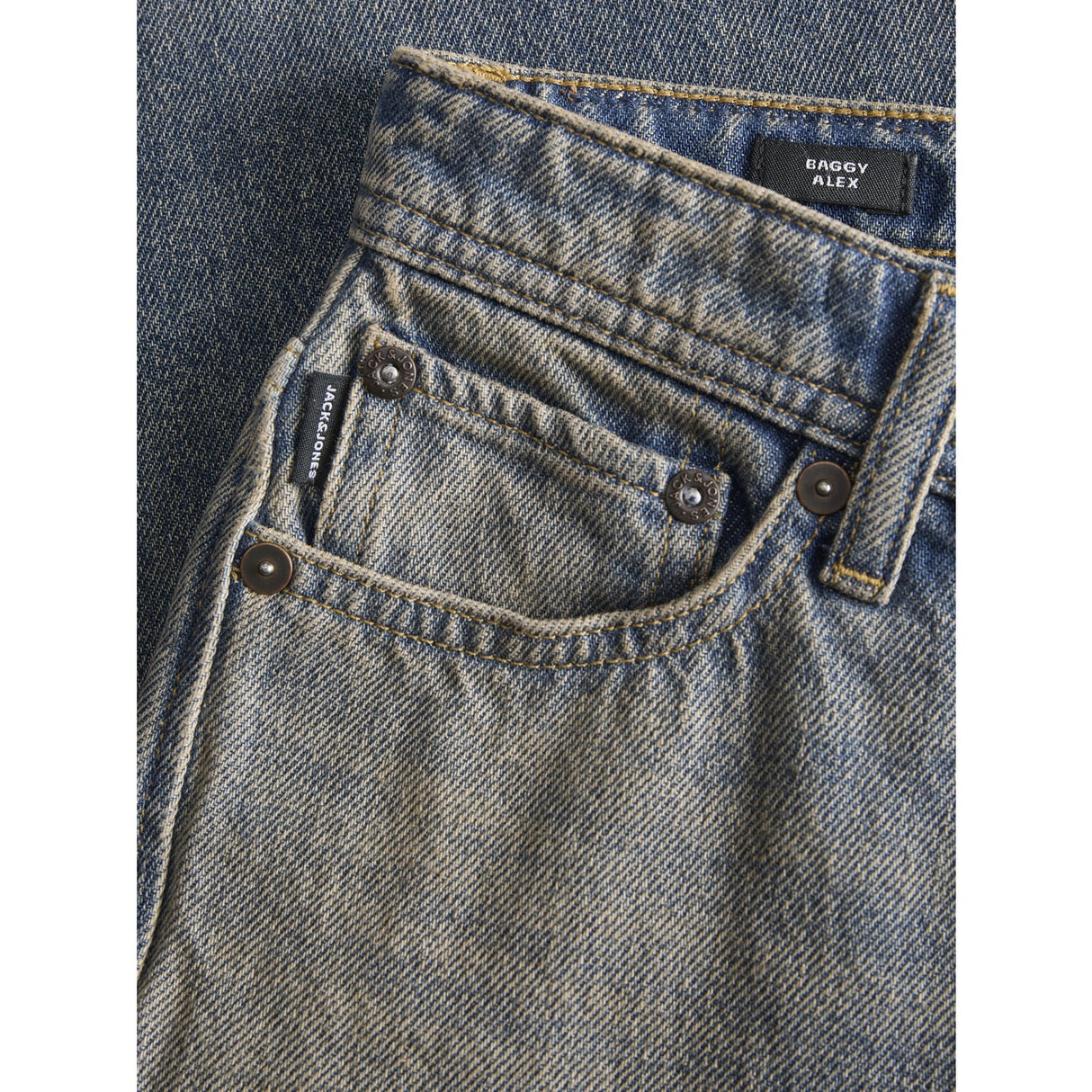 Jack & Jones Junior Blue Denim Jjialex Jjoriginal Akm 639 Sn Jnr