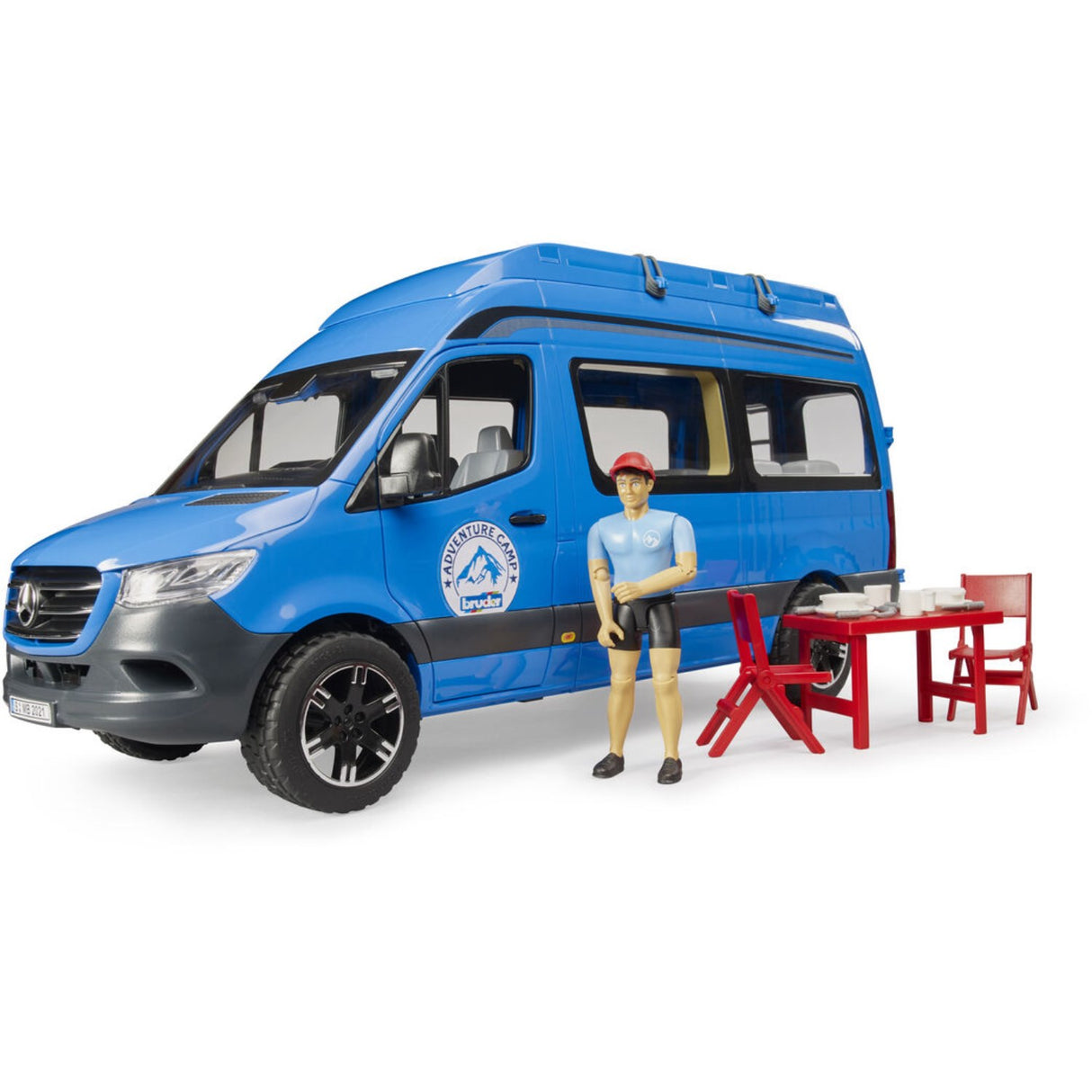 Bruder Mb Sprinter Camper Med Chauffør Og Tilbehør