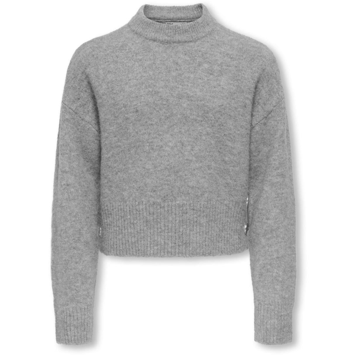 kids ONLY Medium Grey Melange Kogrene Life Ls Knap O-Neck Cp Knt