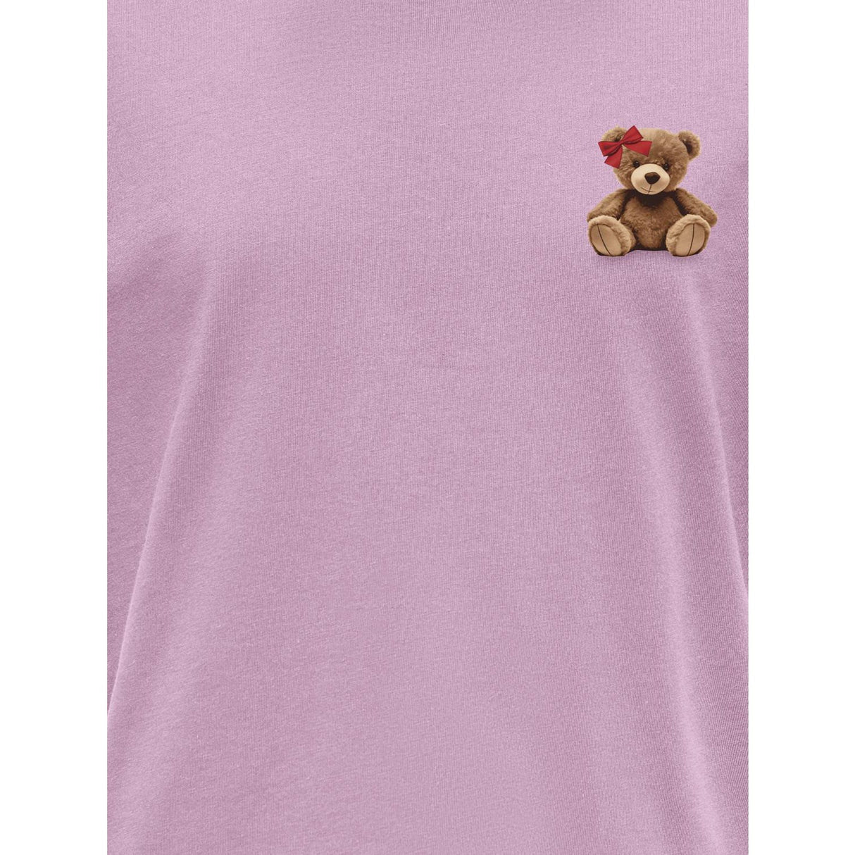 kids ONLY Mauve Orchid Teddy Bow Kogrex S/S Printed Top Jrs