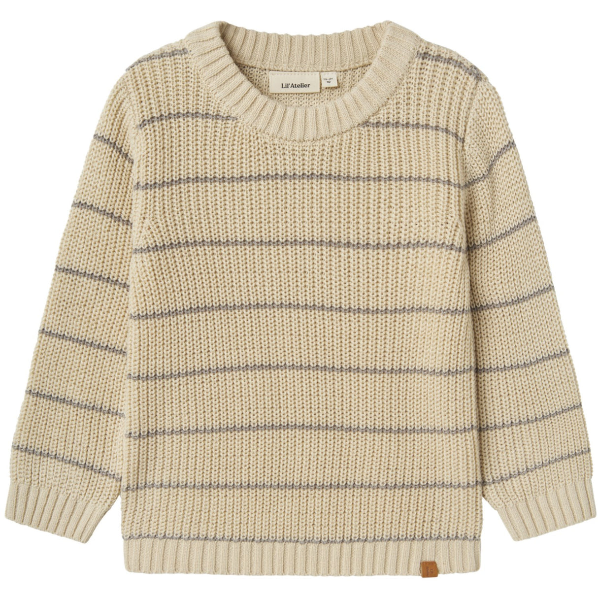 Lil'Atelier Turtledove Nmmemlen Ls Strik Stripes Lil