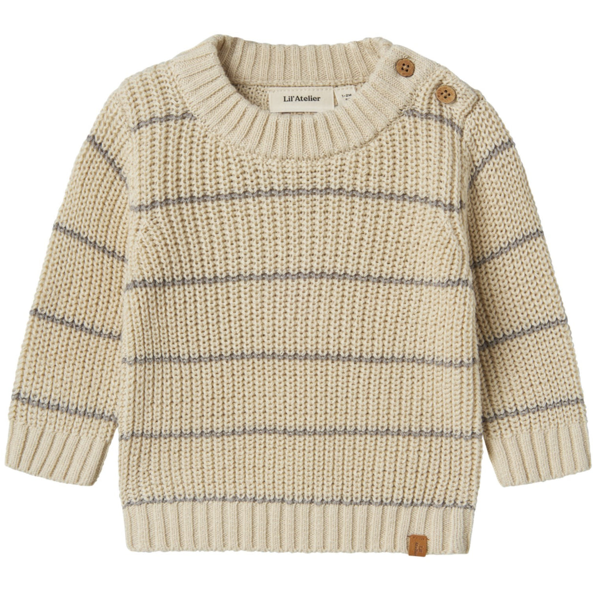 Lil'Atelier Turtledove Nbmemlen Ls Strik Stripe Lil