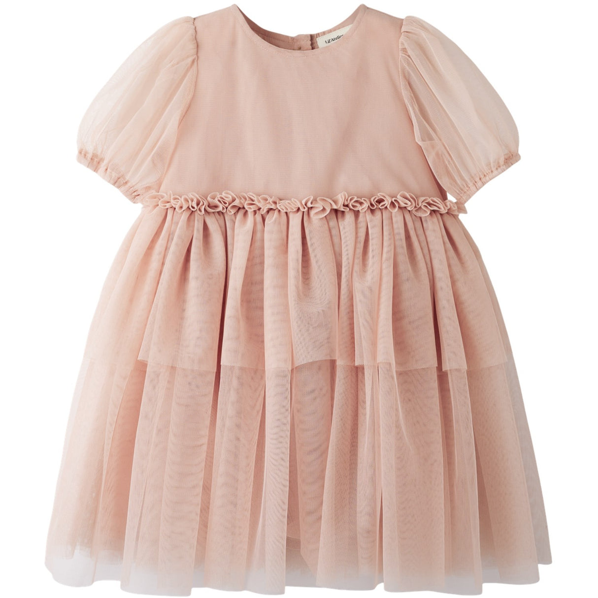 Lil'Atelier Misty Rose Nmfliberty Ss Tyl Kjole Lil