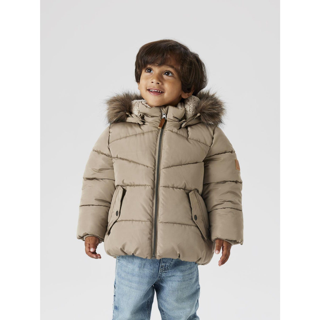 Name It Timber Wolf Nmmmathew Puffer Jacket1