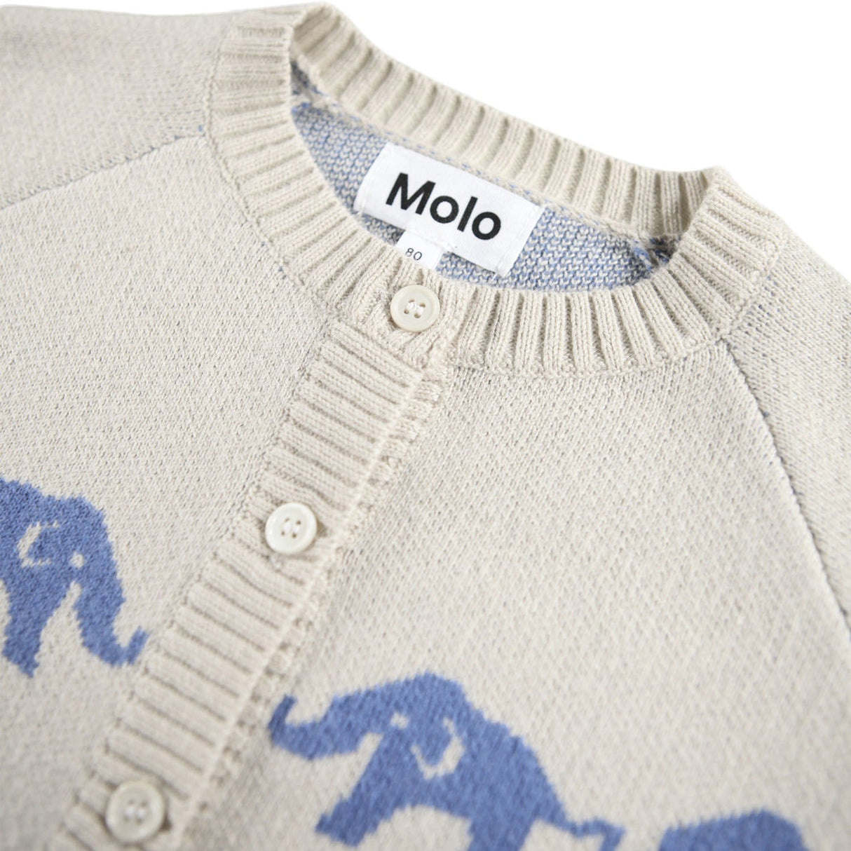 Molo Blue Elephants Bobi Cardigan