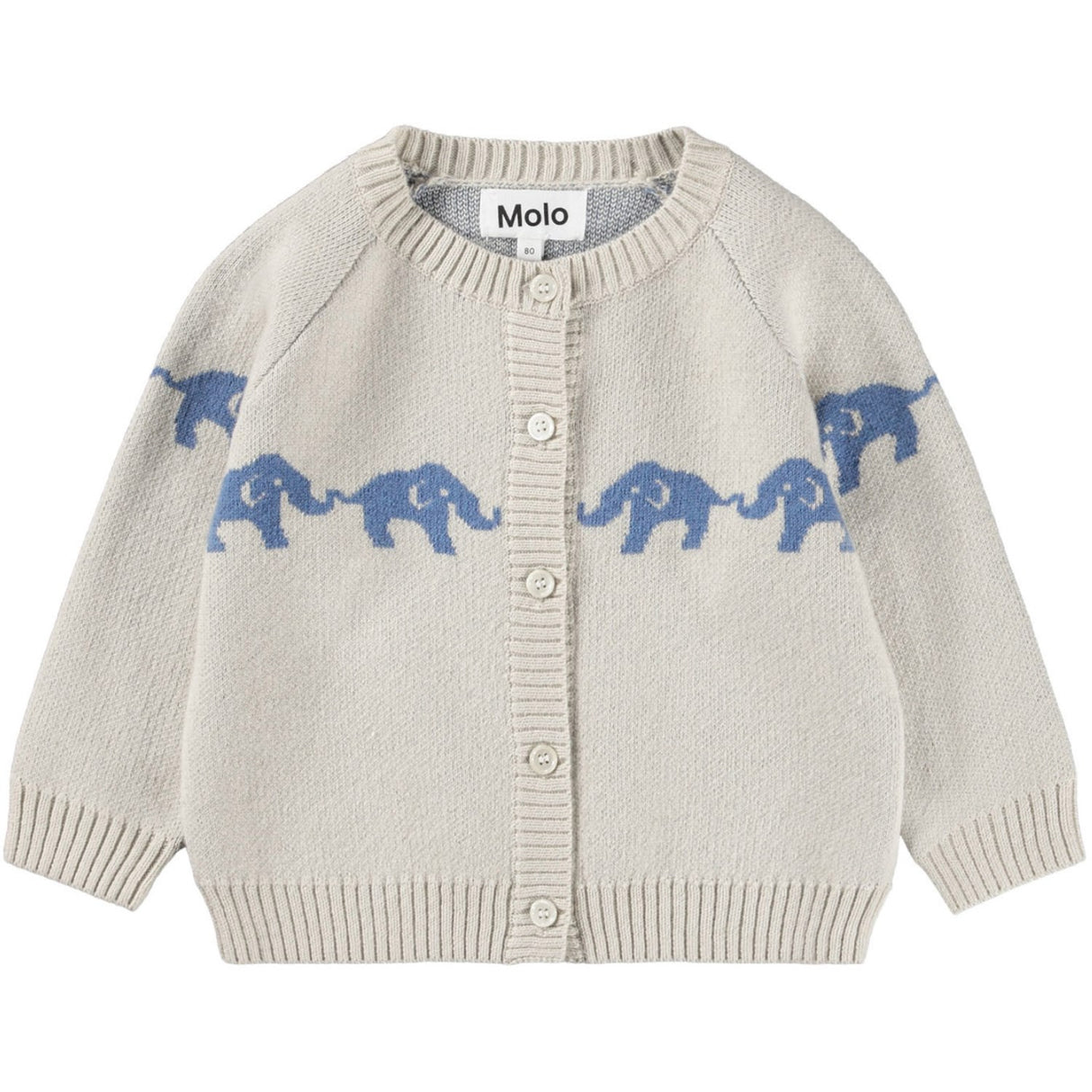 Molo Blue Elephants Bobi Cardigan