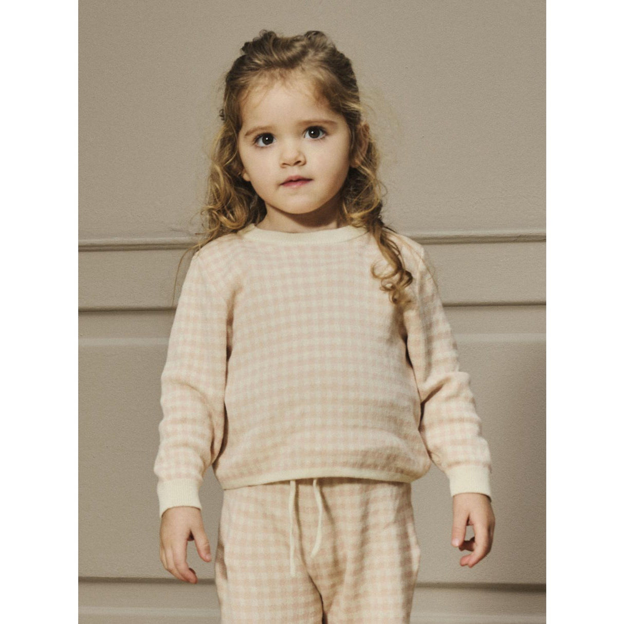 Lil'Atelier Cameo Rose Nmfnadie Ls Loose Strik Lil