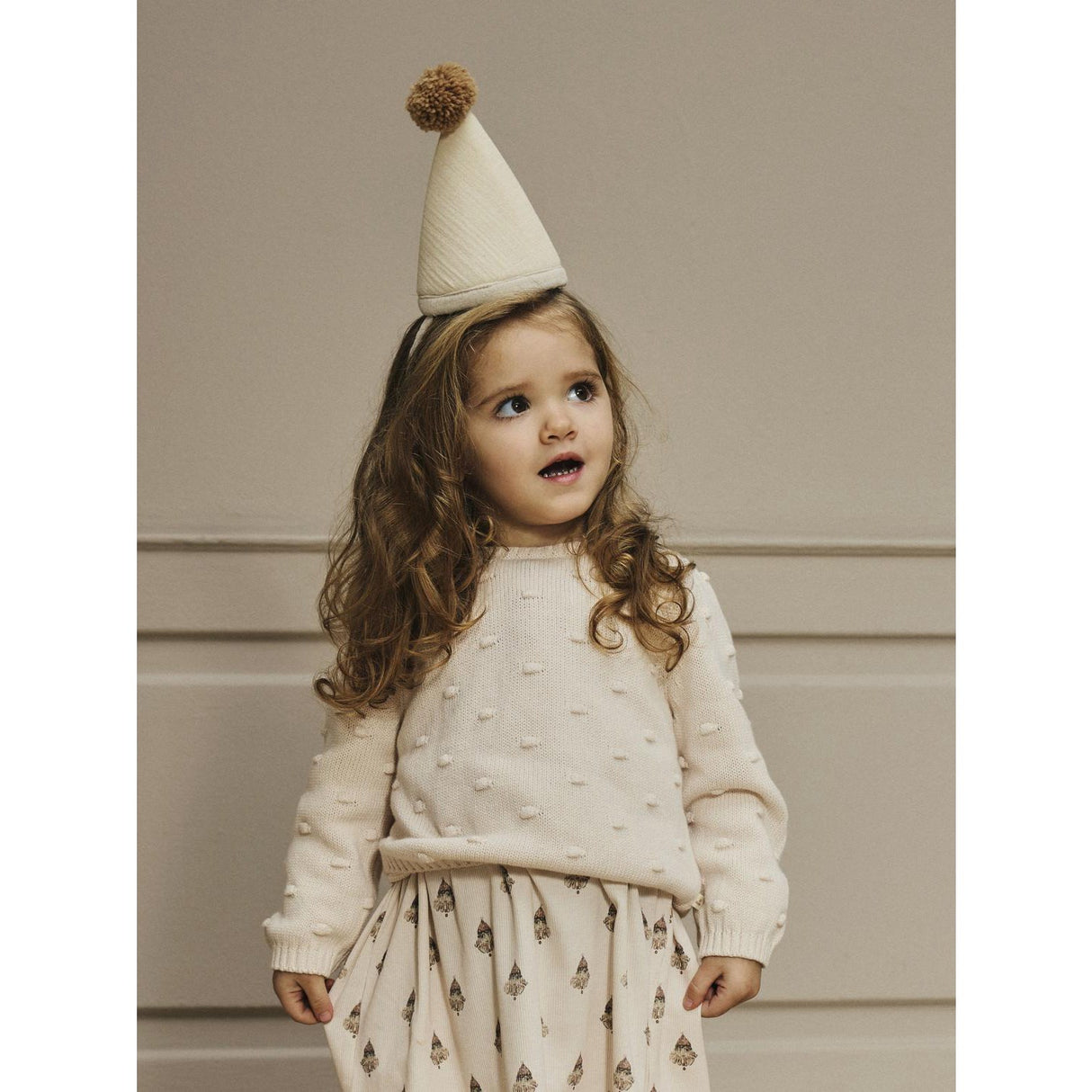 Lil'Atelier Pastel Parchment Nmngable Ls Loose Strik Lil