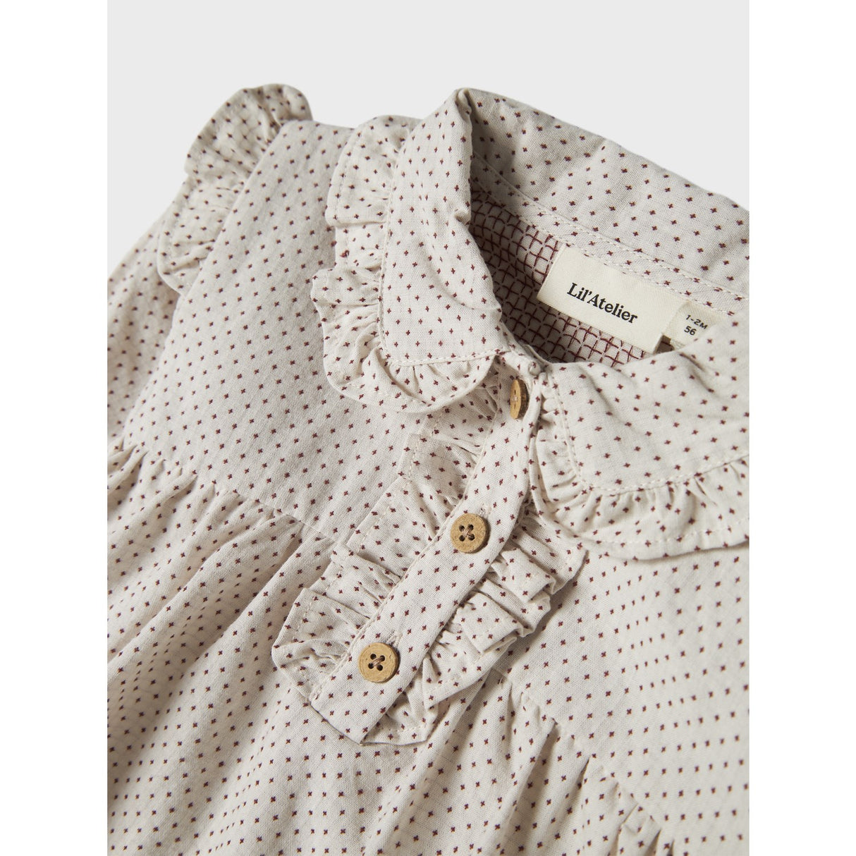 Lil'Atelier Pastel Parchment Nbfolena Ls Loose Body Kjole Lil